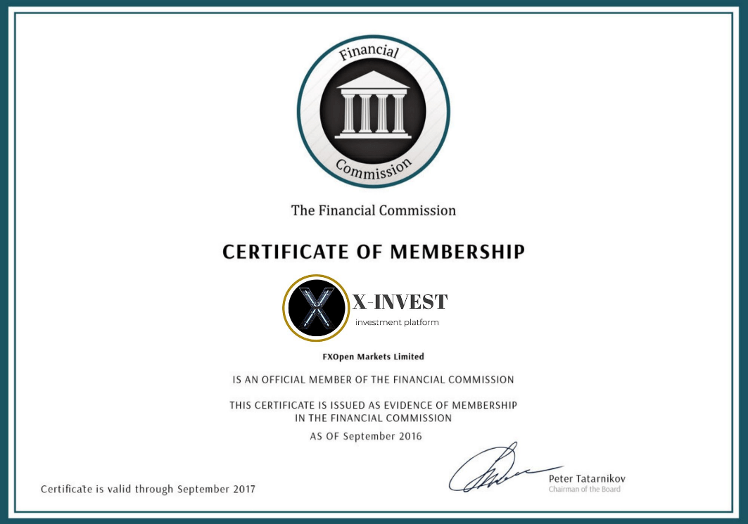 Сертификат участника от «X-INVEST | Инвест Платформа»